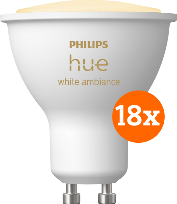 Philips Hue White Ambiance GU10 18-pack bestellen?