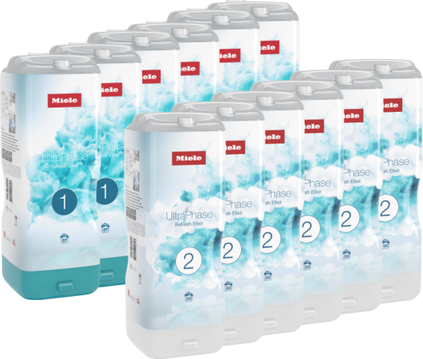 Miele Set UltraPhase Refresh Elixir 1 & 2 (12 flacons) - jaarpakket bestellen?