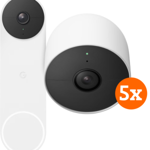Google Nest Doorbell Battery + Google Nest Cam 5-pack bestellen?