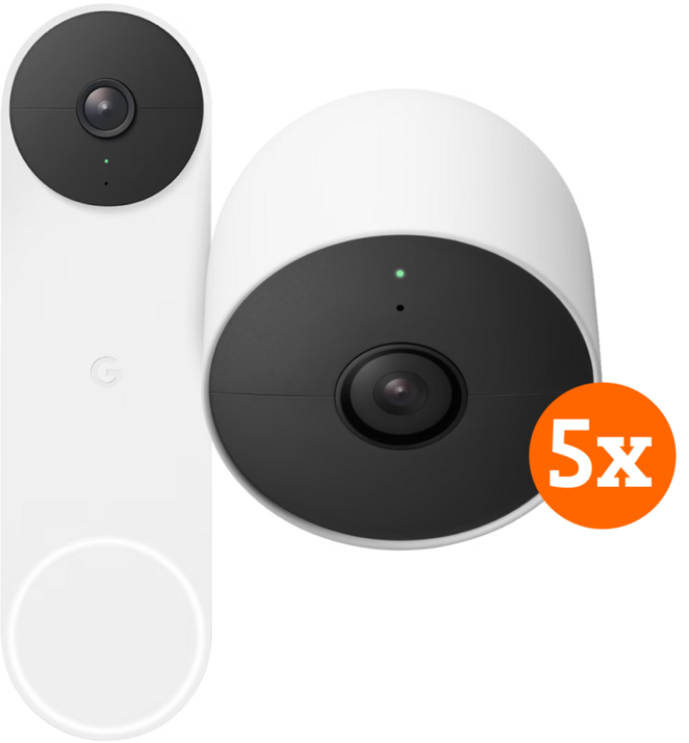Google Nest Doorbell Battery + Google Nest Cam 5-pack bestellen?