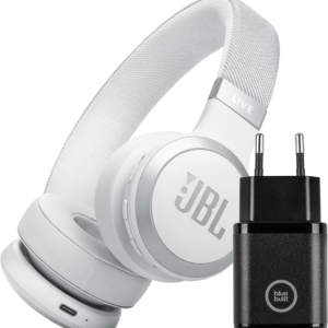 JBL Live 670NC Wit + BlueBuilt Quick Charge Oplader met Usb A Poort 18W Zwart bestellen?
