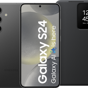 Samsung Galaxy S24 256GB Zwart 5G + Smart View Book Case Zwa bestellen?