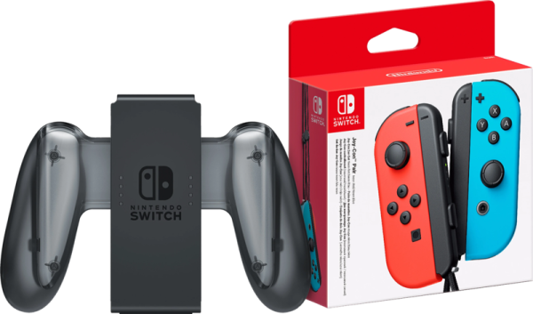 Nintendo Switch Joy-Con set Rood/Blauw + Nintendo Switch Joy-Con Charge Grip bestellen?