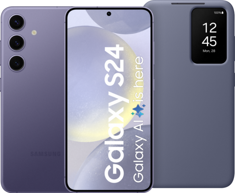 Samsung Galaxy S24 256GB Paars 5G + Smart View Book Case Paars bestellen?