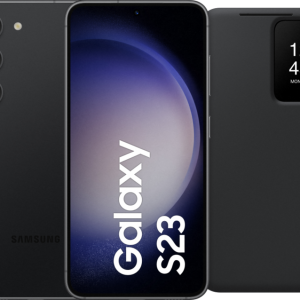 Samsung Galaxy S23 256GB Zwart 5G + Clear View Book Case Zwart bestellen?