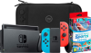 Nintendo Switch Rood/Blauw + Nintendo Switch Sports + BlueBuilt Beschermhoes bestellen?