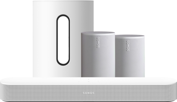 Sonos Beam Gen2 Wit + 2x Era 100 Wit + Sub Mini Wit bestellen?