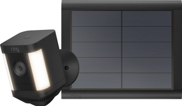 Ring Spotlight Cam Plus - Battery - Zwart + usb-C zonnepaneel bestellen?