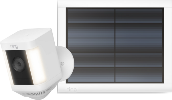 Ring Spotlight Cam Plus - Wit - Zwart + usb-C zonnepaneel bestellen?