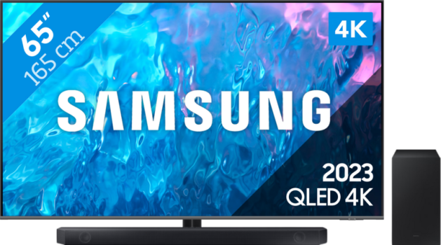 Samsung QLED 65Q74C (2023) + soundbar bestellen?