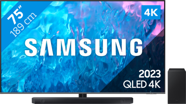 Samsung QLED 75Q74C (2023) + soundbar bestellen?