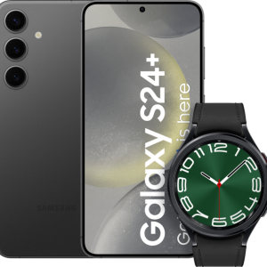 Samsung Galaxy S24 Plus 512GB Zwart 5G + Galaxy Watch 6 Classic Zwart 47mm bestellen?