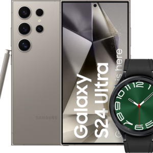 Samsung Galaxy S24 Ultra 512GB Grijs 5G + Galaxy Watch 6 Classic Zwart 47mm bestellen?