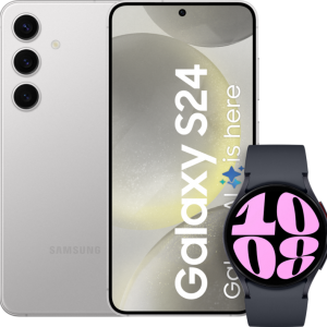 Samsung Galaxy S24 128GB Grijs + Galaxy Watch 6 Zwart 40mm bestellen?