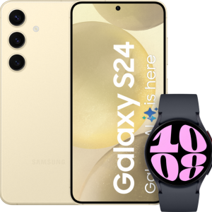 Samsung Galaxy S24 256GB Geel 5G + Galaxy Watch 6 Zwart 40mm bestellen?