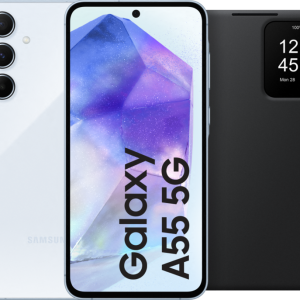 Samsung Galaxy A55 128GB Lichtblauw 5G + Smart View Book Case Zwart bestellen?