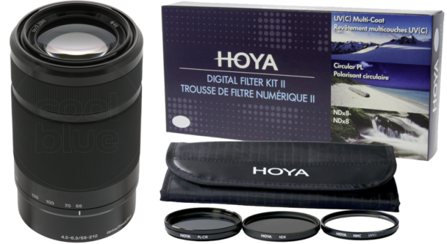 Sony E 55-210mm f/4.5-6.3 OSS Zwart + Hoya Digital Filter In bestellen?