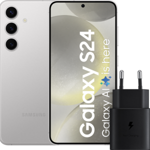 Samsung Galaxy S24 128GB Grijs 5G + Samsung Snellader 25 Watt bestellen?