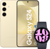 Samsung Galaxy S24 128GB Geel 5G + Galaxy Watch 6 Zwart 40mm bestellen?