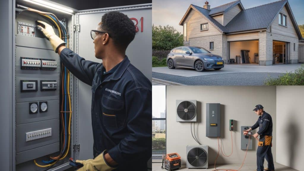 krachtstroom aanleggen