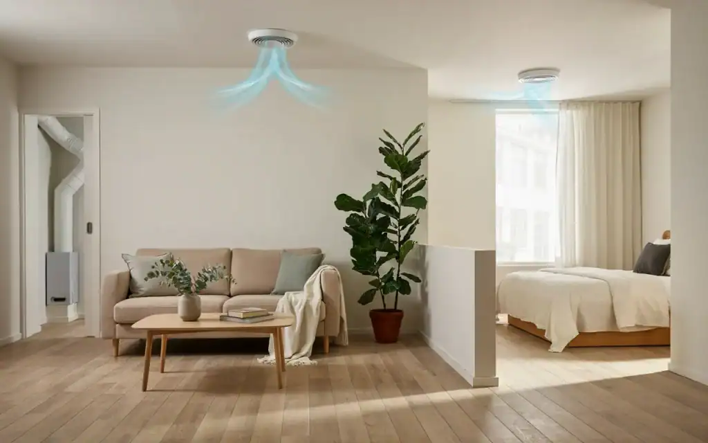 Mechanische ventilatie slaapkamer en woonkamer verbeteren
