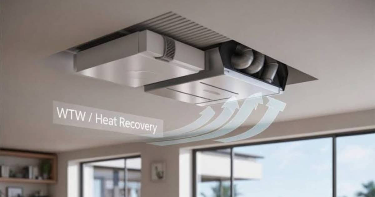 WTW ventilatie stroomverbruik
